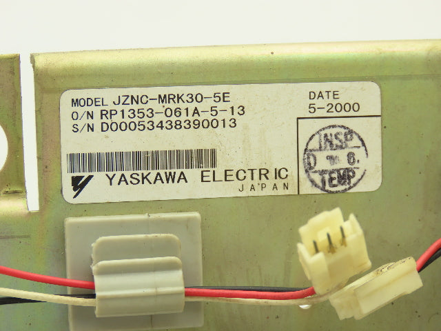 Yaskawa JZNC-MRK30-5E Backplane PLC 3-Slot Rack Module