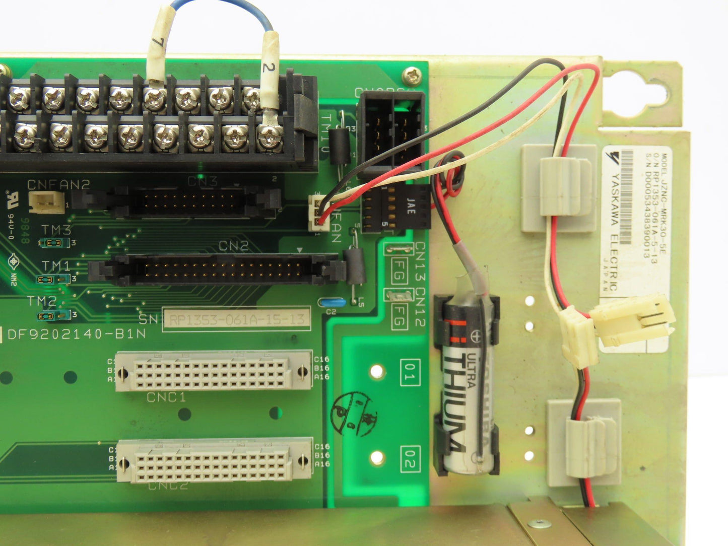 Yaskawa JZNC-MRK30-5E Backplane PLC 3-Slot Rack Module