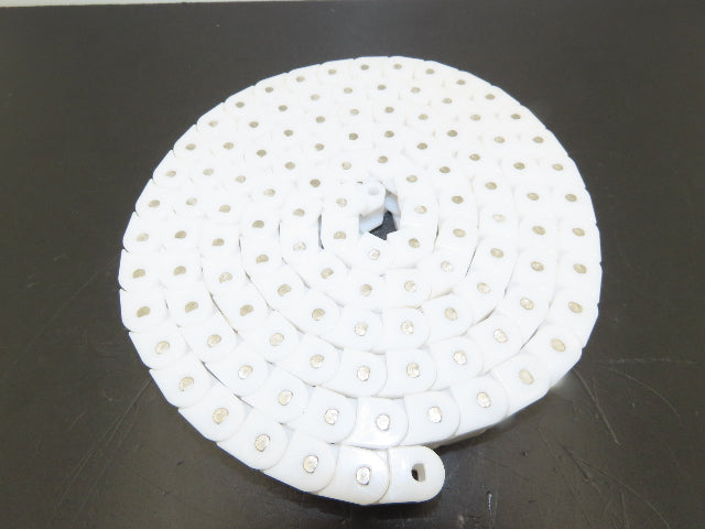 Tsubaki RSP 60P Flat Top Plastic Conveyor Chain White Poly 3/4"Pitch 1.18"W 7'L