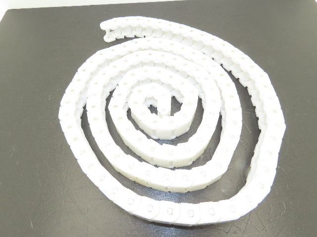 Tsubaki RSP 60P Flat Top Plastic Conveyor Chain White Poly 3/4"Pitch 1.18"W 7'L