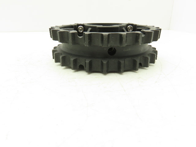 Rexnord NS820-25T-2-1KW-1SS Double Sprocket for TableTop Conveyor Chain 2" Bore
