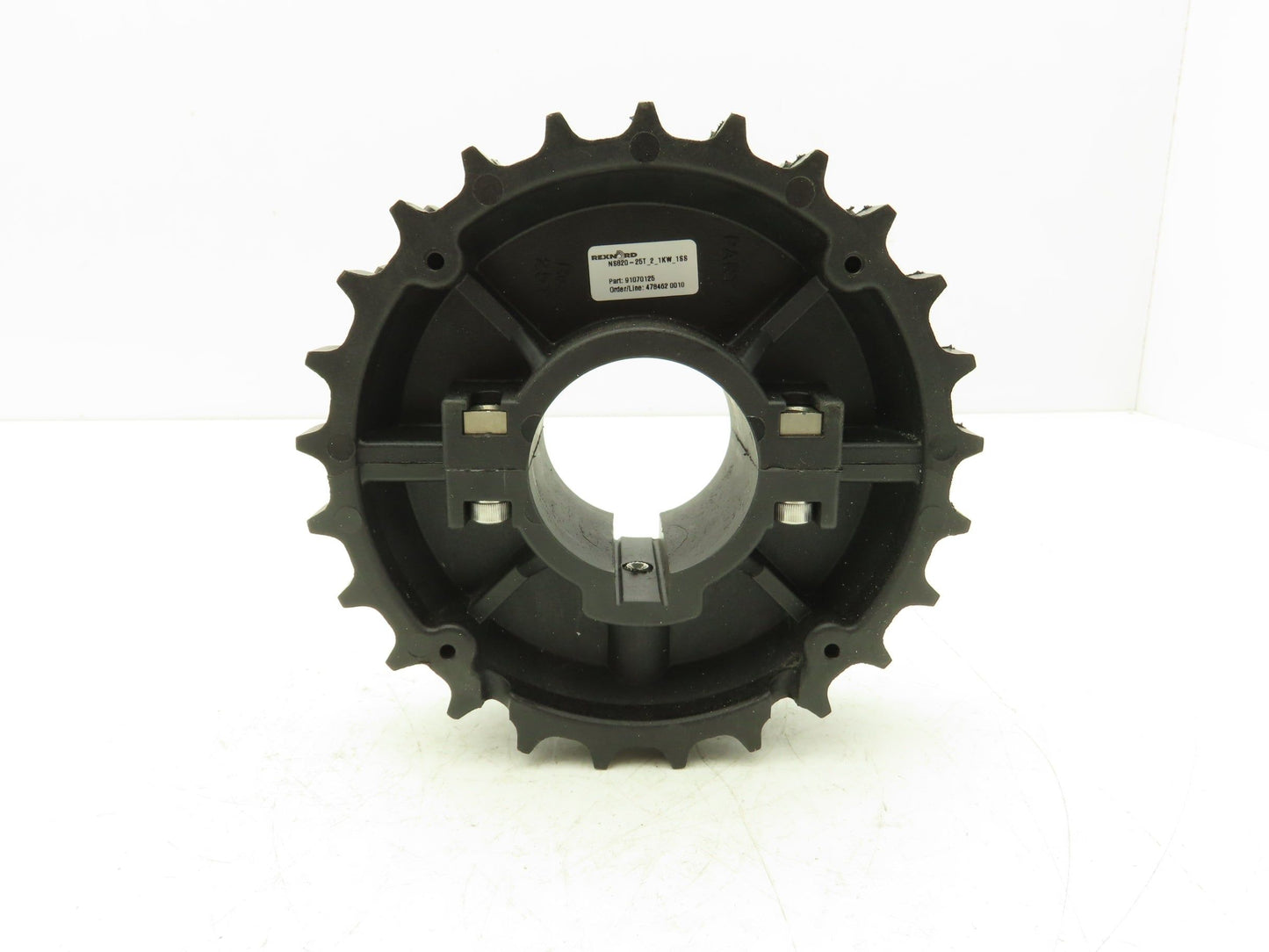Rexnord NS820-25T-2-1KW-1SS Double Sprocket for TableTop Conveyor Chain 2" Bore