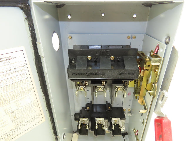 General Electric TH3362J Model 10 GE Safety Disconnect Switch 60A 600VAC