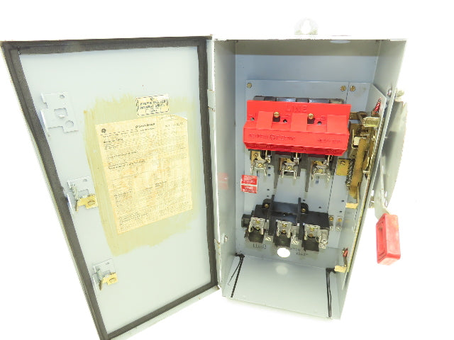 General Electric TH3362J Model GE Safety Disconnect Switch 60A 600VAC