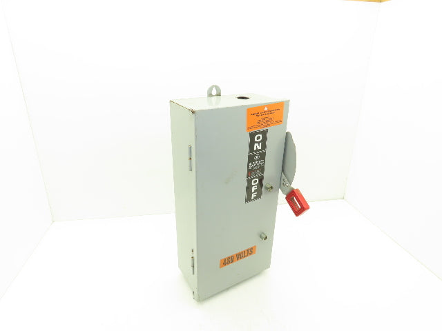General Electric TH3362J Model GE Safety Disconnect Switch 60A 600VAC