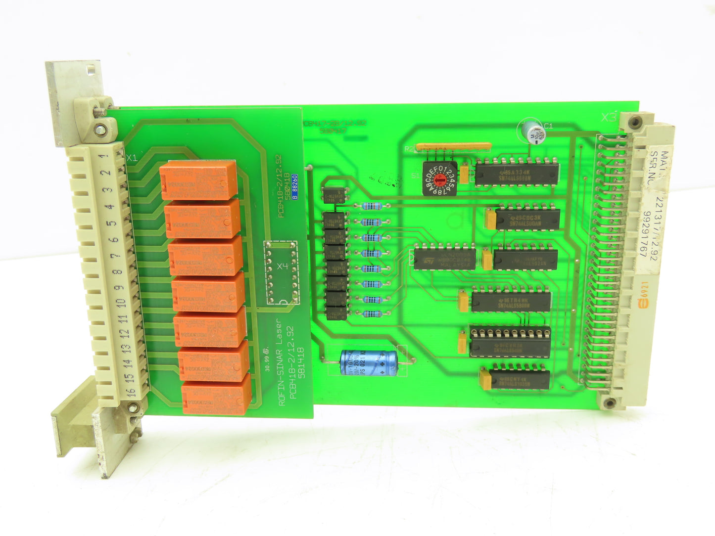 Siemens PCB417-2B/12.92 Rofin-Sinar Control Card 221317/12.92