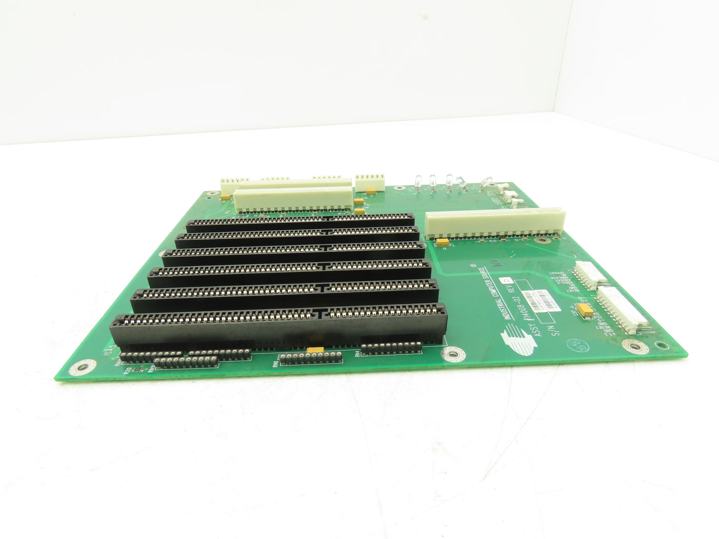 Industrial Computer Source 14008-02 Backplane Rev D 2 PCI 5 ISA Slots