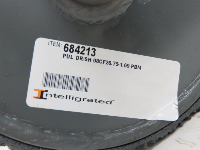 Intelligrated 28" Conveyor Grip Top Drive Pulley 8" Dia 26.75"W 1-11/16" Shaft