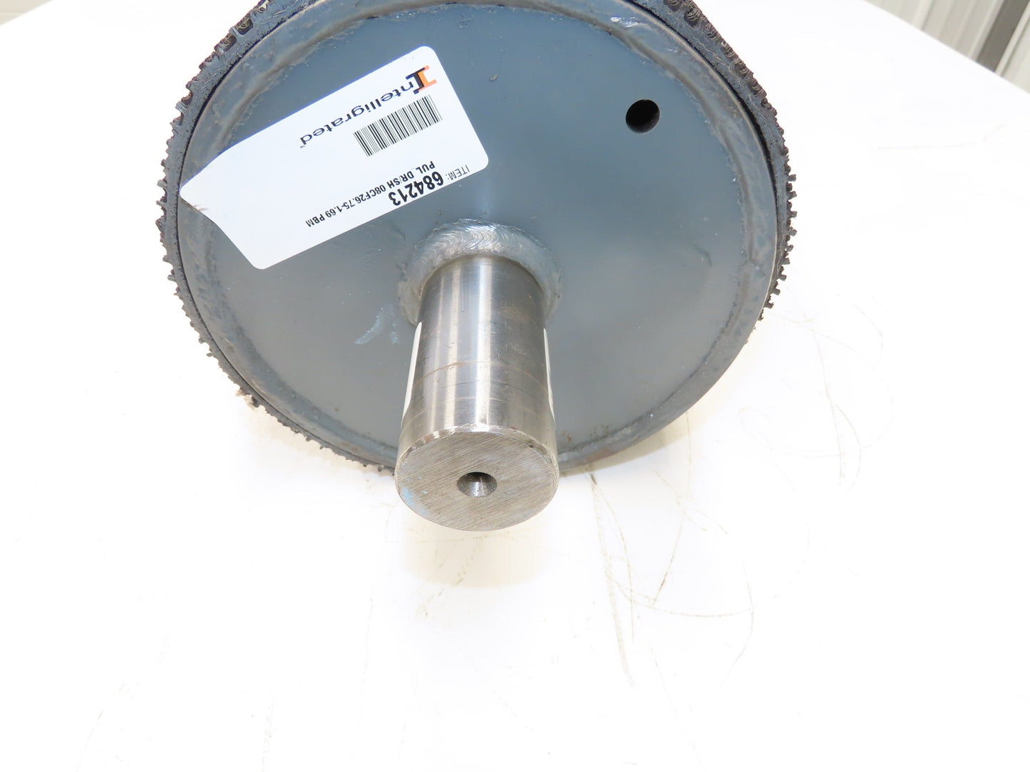 Intelligrated 28" Conveyor Grip Top Drive Pulley 8" Dia 26.75"W 1-11/16" Shaft
