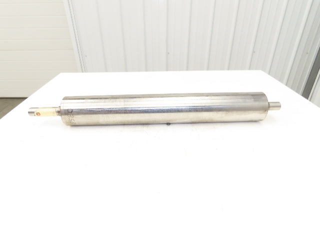 Intelligrated 0353700 Conveyor Crowned Tail Pulley 4" Dia 26"W 1-3/16" Shaft