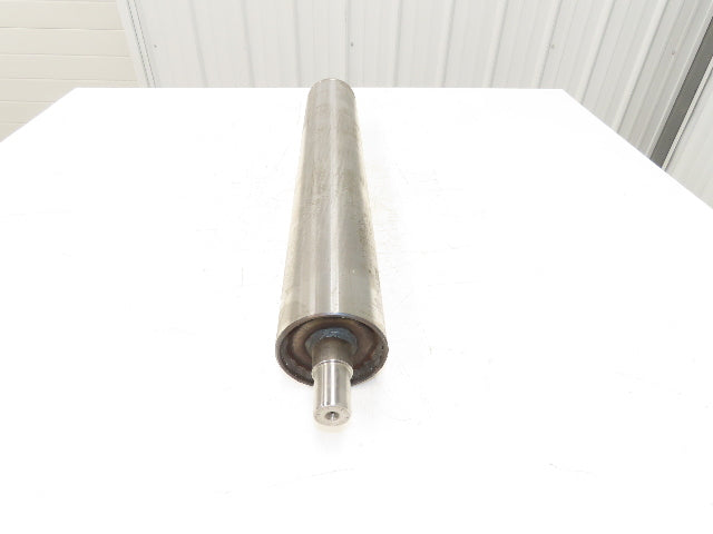 Intelligrated 0353700 Conveyor Crowned Tail Pulley 4" Dia 26"W 1-3/16" Shaft