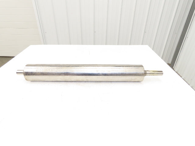 Intelligrated 0353700 Conveyor Crowned Tail Pulley 4" Dia 26"W 1-3/16" Shaft