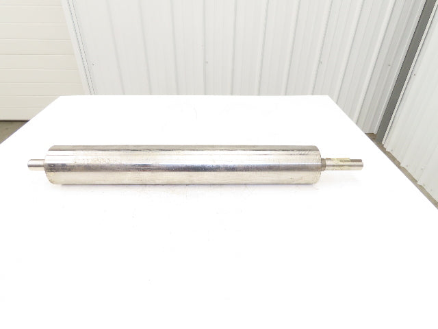 Intelligrated 0353700 Conveyor Crowned Tail Pulley 4" Dia 26"W 1-3/16" Shaft