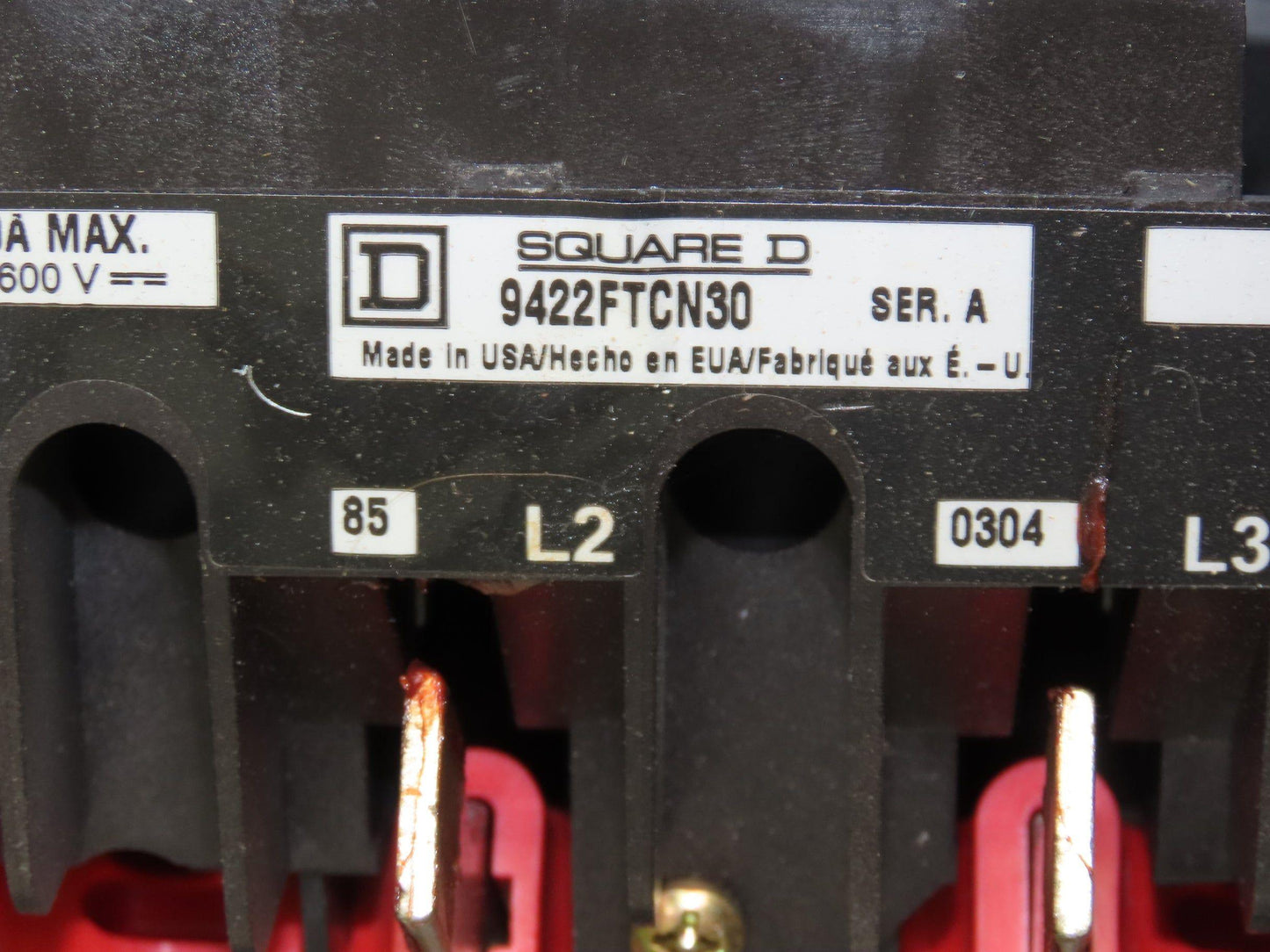 Square D Combination Motor Starter Non Fusible 10HP 600V 3ph 120V Coil