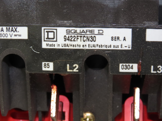 Square D Combination Motor Starter Non Fusible 10HP 600V 3ph 120V Coil