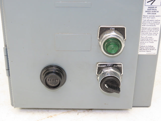 Square D Combination Motor Starter Non Fusible 10HP 600V 3ph 120V Coil