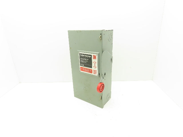 Cutler Hammer Eaton DH322NGK Safety Disconnect Switch 60A 250V 3Ph Fused