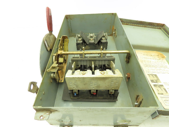 Westinghouse JHF361 Safety Disconnect Switch 30A 600VAC Fused 30HP