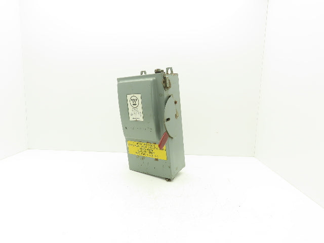 Westinghouse JHF361 Safety Disconnect Switch 30A 600VAC Fused 30HP
