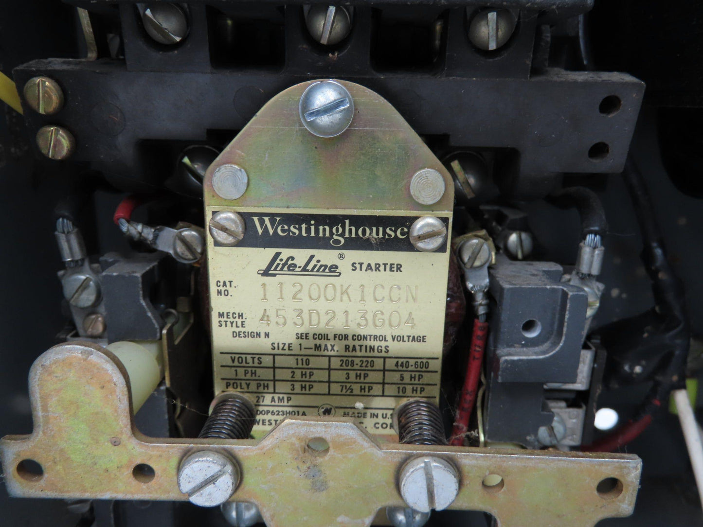 Westinghouse Life-Line Combination Motor Starter Fusible 10HP 600V 3ph 110V Coil