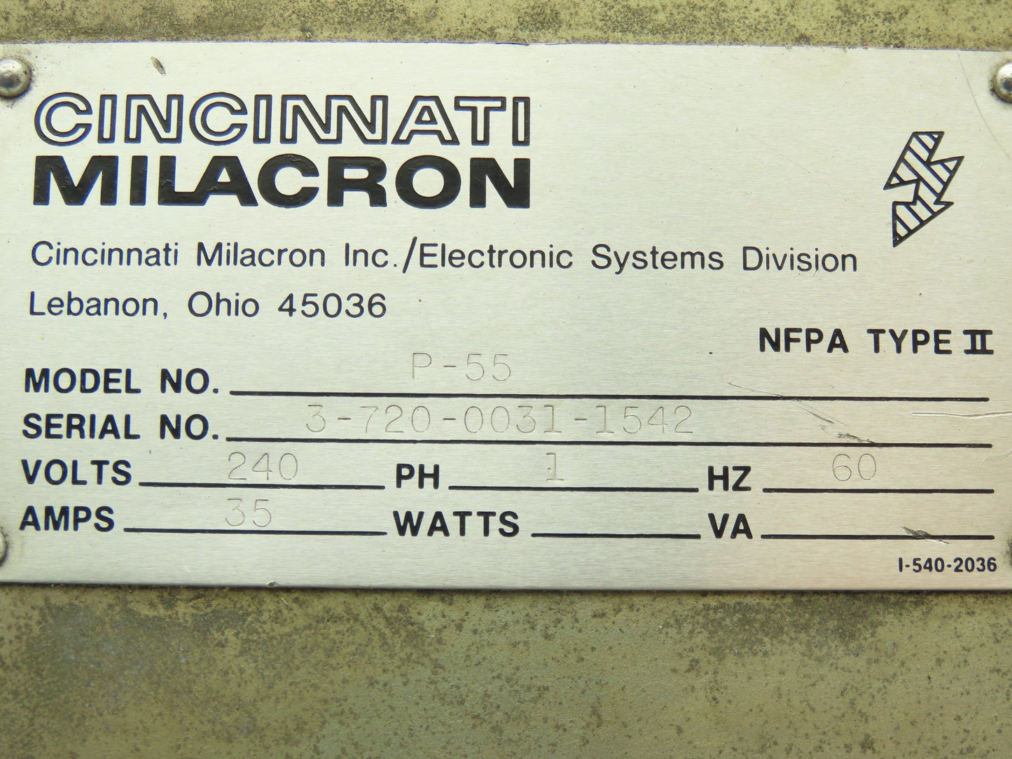 Cincinnati Milacron P-55 Acradrive AC Drive 240V 1PH