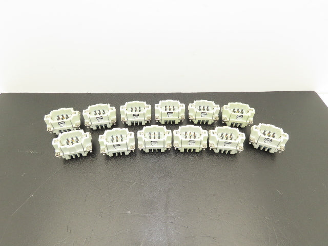 Phoenix Contact 1771037 6-Pin Male Heavycon Screw Terminal Lot of 12