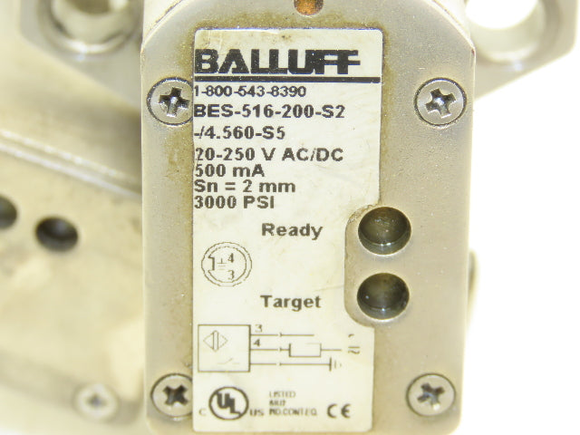 Balluff BES-516-200-S2 Strokemaster Proximity Sensor Switch 1/2"x 4.5" Lot of 2