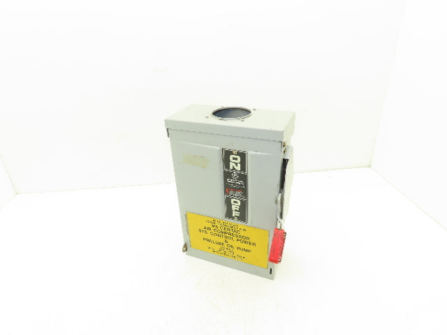 General Electric TH3361R Model 7 GE Safety Disconnect Switch 30A 600VAC Fused