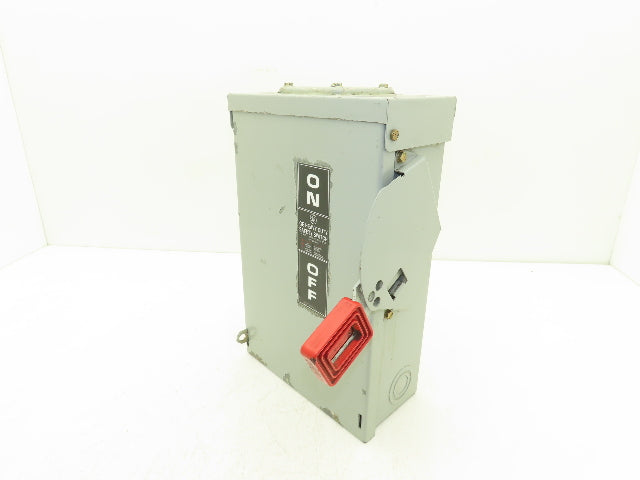 General Electric TH3361R Model 10 GE Safety Disconnect Switch 30A 600VAC Fused