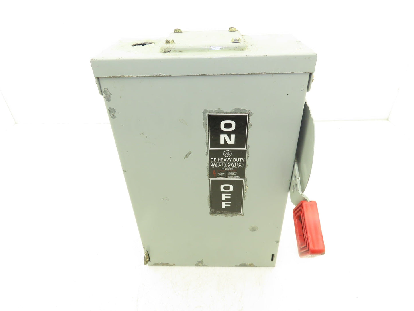 General Electric TH3361R Model 10 GE Safety Disconnect Switch 30A 600VAC Fused