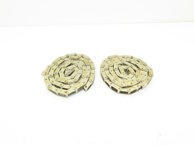 Tsubaki RF2040 Chain Attachment 55" Long Conveyor Double Pitch 1" Lot of 2