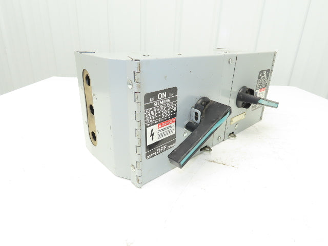 Siemens V7E3611R I-T-E Twin Vacu-Break Fusible Switch 30A 600VAC 3 Pole