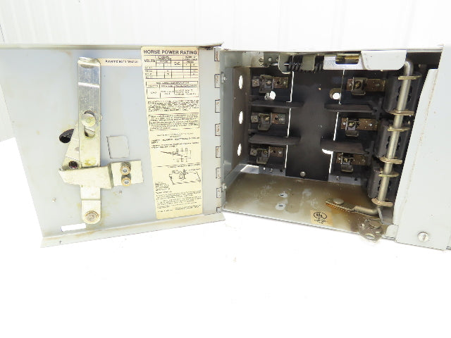 Siemens V7E3611R I-T-E Twin Vacu-Break Fusible Switch 30A 600VAC 3 Pole