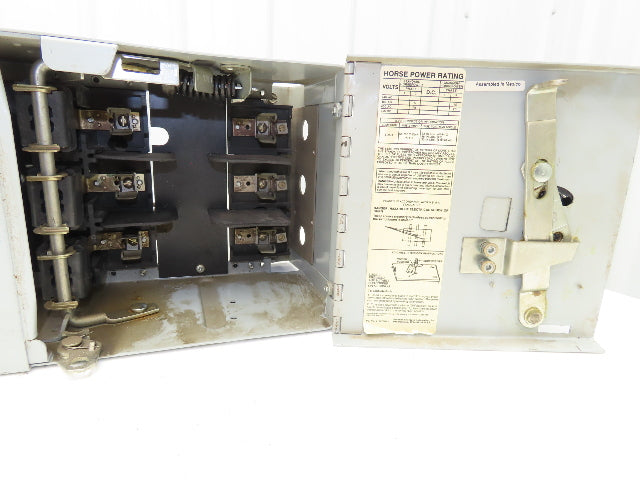 Siemens V7E3611R I-T-E Twin Vacu-Break Fusible Switch 30A 600VAC 3 Pole