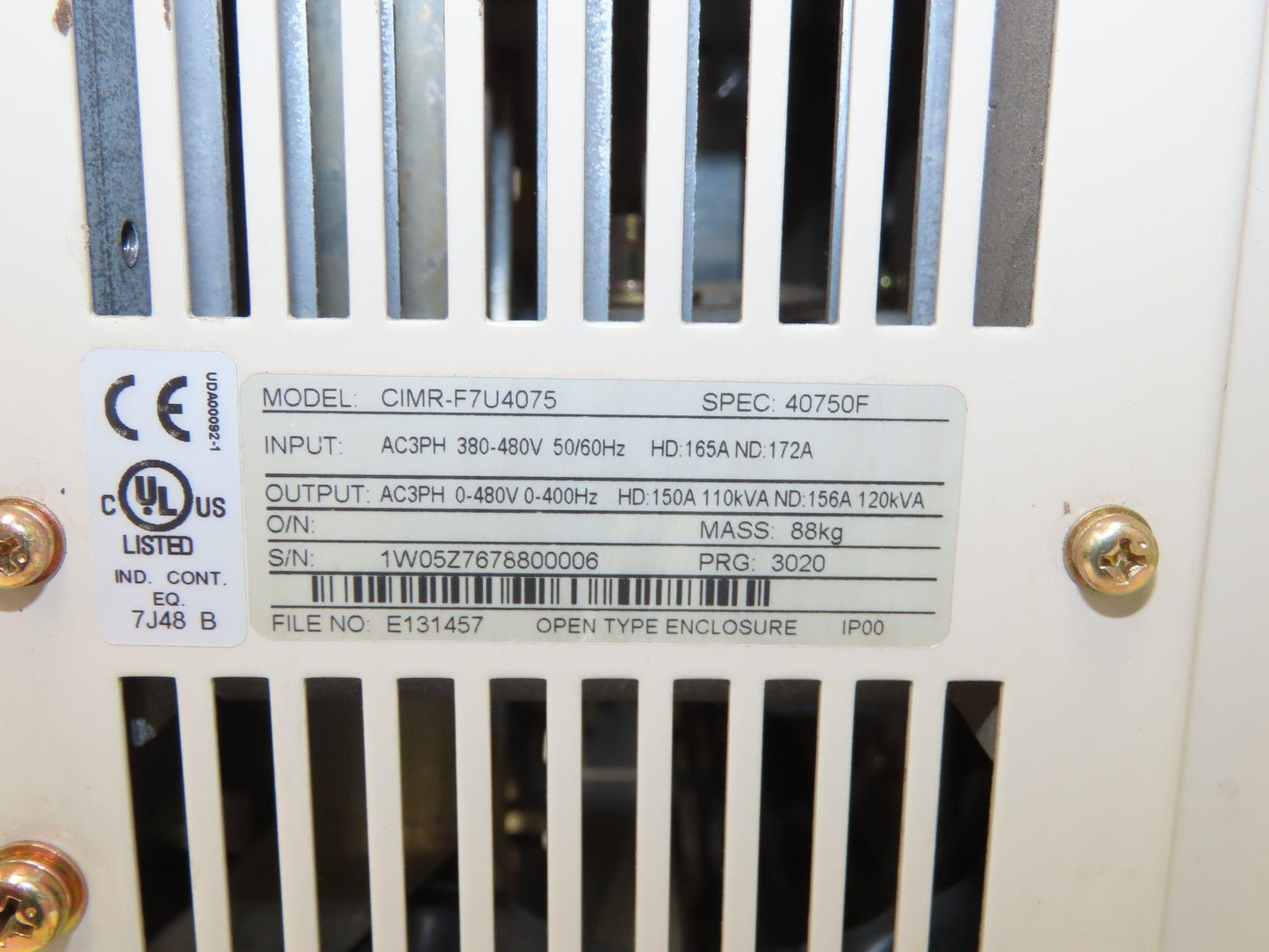Magnetek CIMR-F7U4075 Flux Vector Crane Controls Inverter Drive