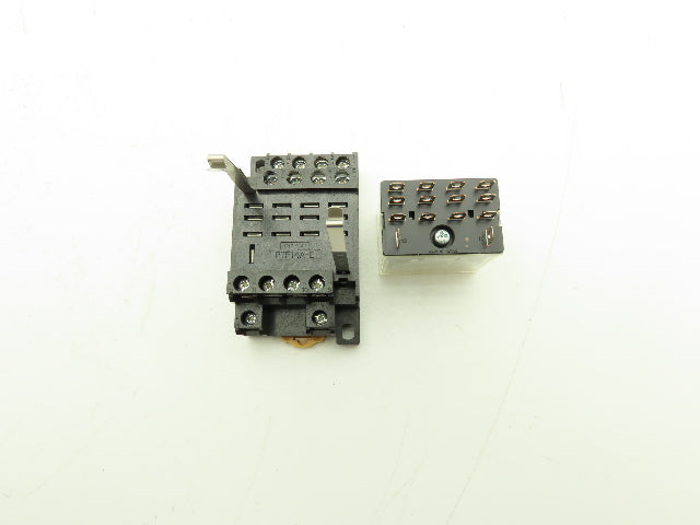 Omron LY4N 24VDC Relay W/Base Lot of 10