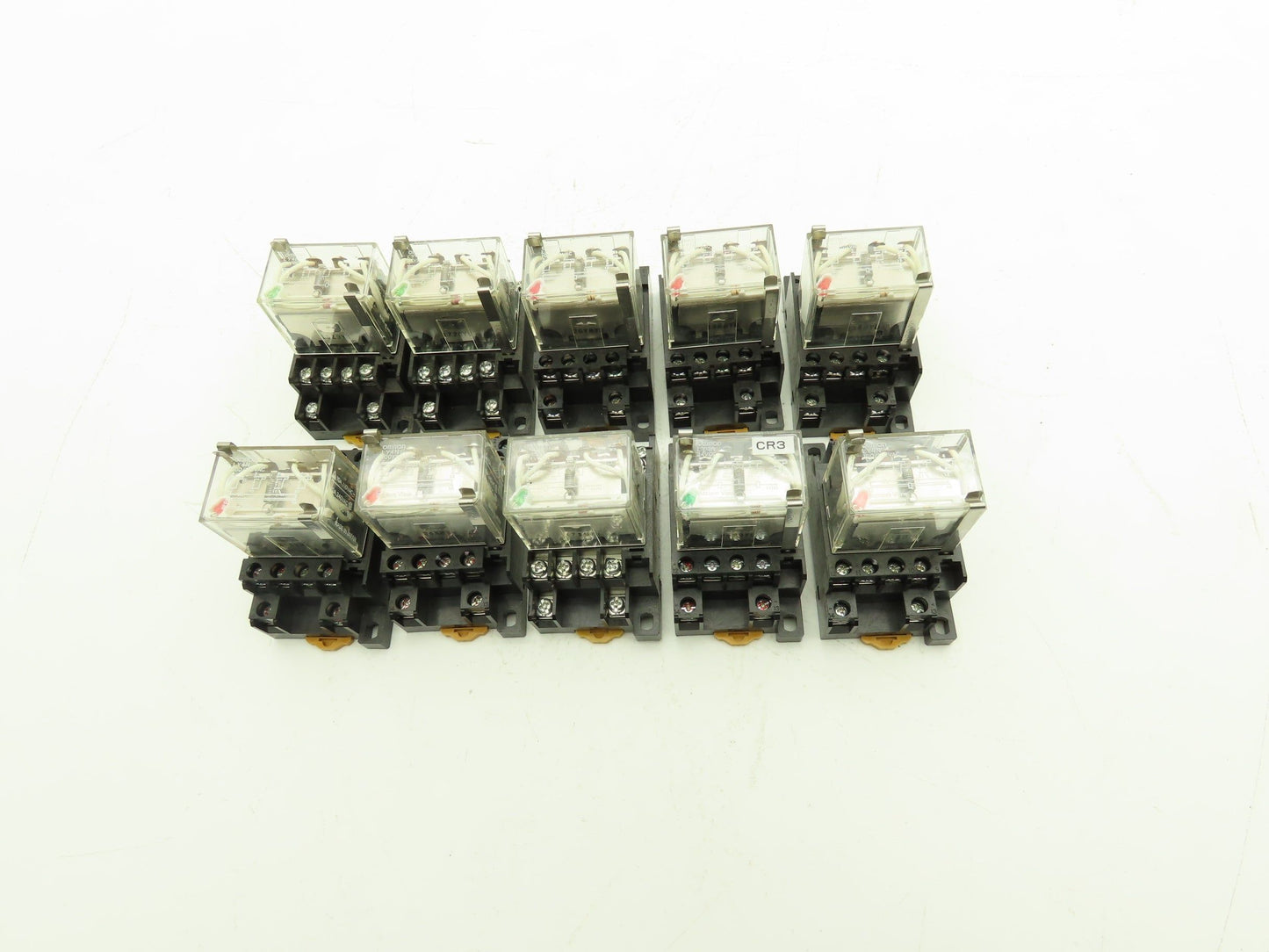 Omron LY4N 24VDC Relay W/Base Lot of 10