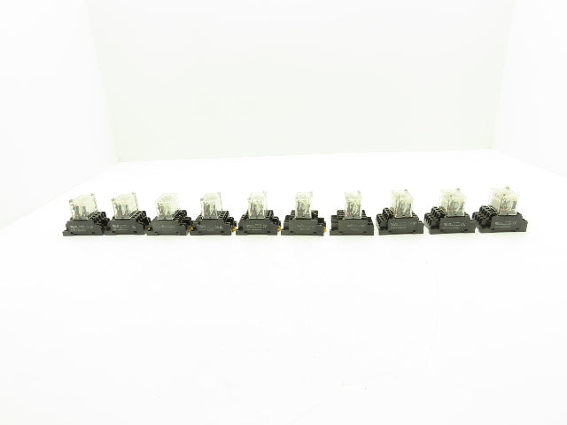 Omron LY4N 24VDC Relay W/Base Lot of 10