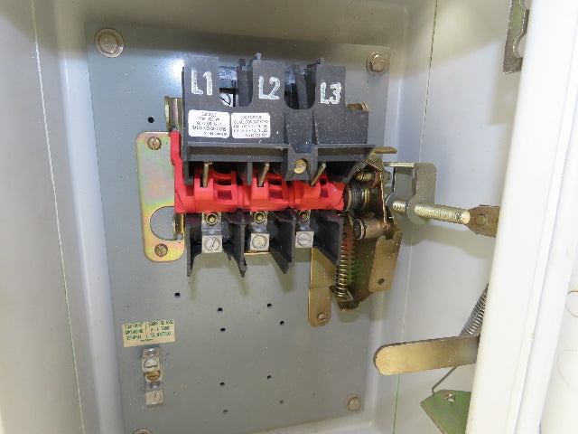 Square D HU-361-DF Safety Disconnect Switch 30A 600VAC 30HP 3Ph Non Fused