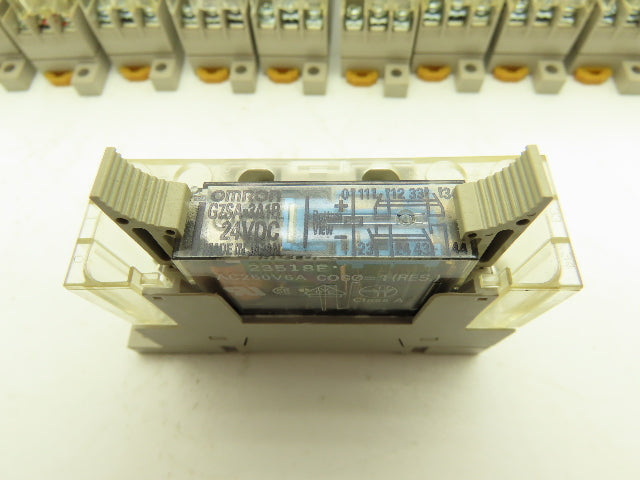 Omron G7SA-3A1B Relay W/Base 6A 30vdc 250vac 24v Coil Lot of 17