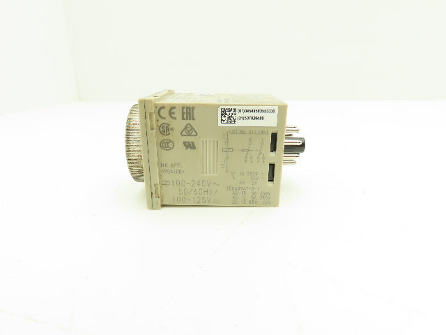 Omron H3CR-A8E Solid-State Timer Relay Socket 100-240V 1.2 Sec-300 Hours