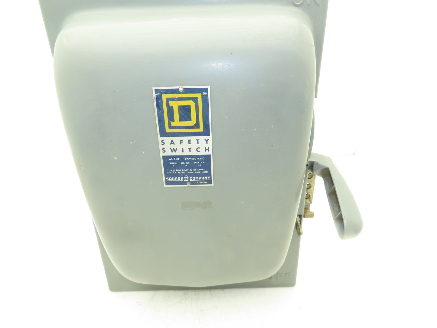 Square D H362-N Safety Disconnect Switch 60A 480VAC 30HP 3Ph Fused