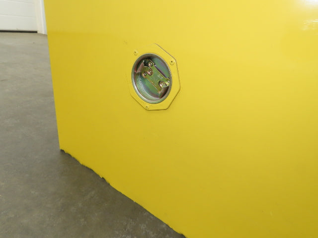 Uline H-1563M-Y Yellow Flammable Safety Cabinet Dual Door 30 Gallon Liquid