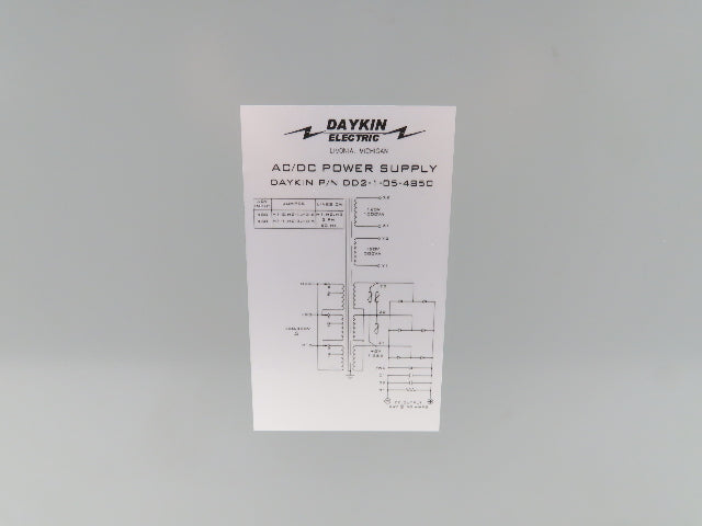 Daykin DD2-1-05-4850 AC/DC Power Supply Transformer 480V 3PH - 120V/24VDC Output