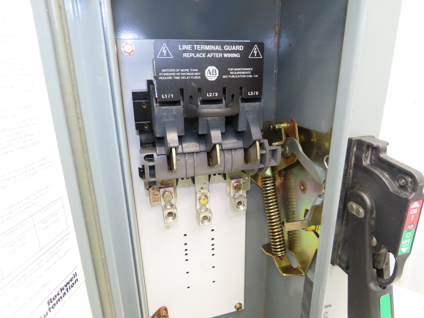 Allen Bradley 1494G-EF3N Combination Starter 200A 150HP 600V 3ph No Starter