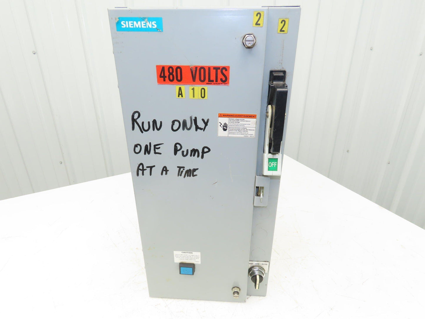 Siemens 17FSH92BF Combination Motor Starter 200A 25HP 600V 3ph