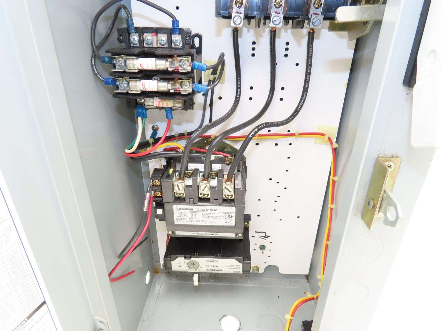Siemens 17FSH92BF Combination Motor Starter 200A 25HP 600V 3ph