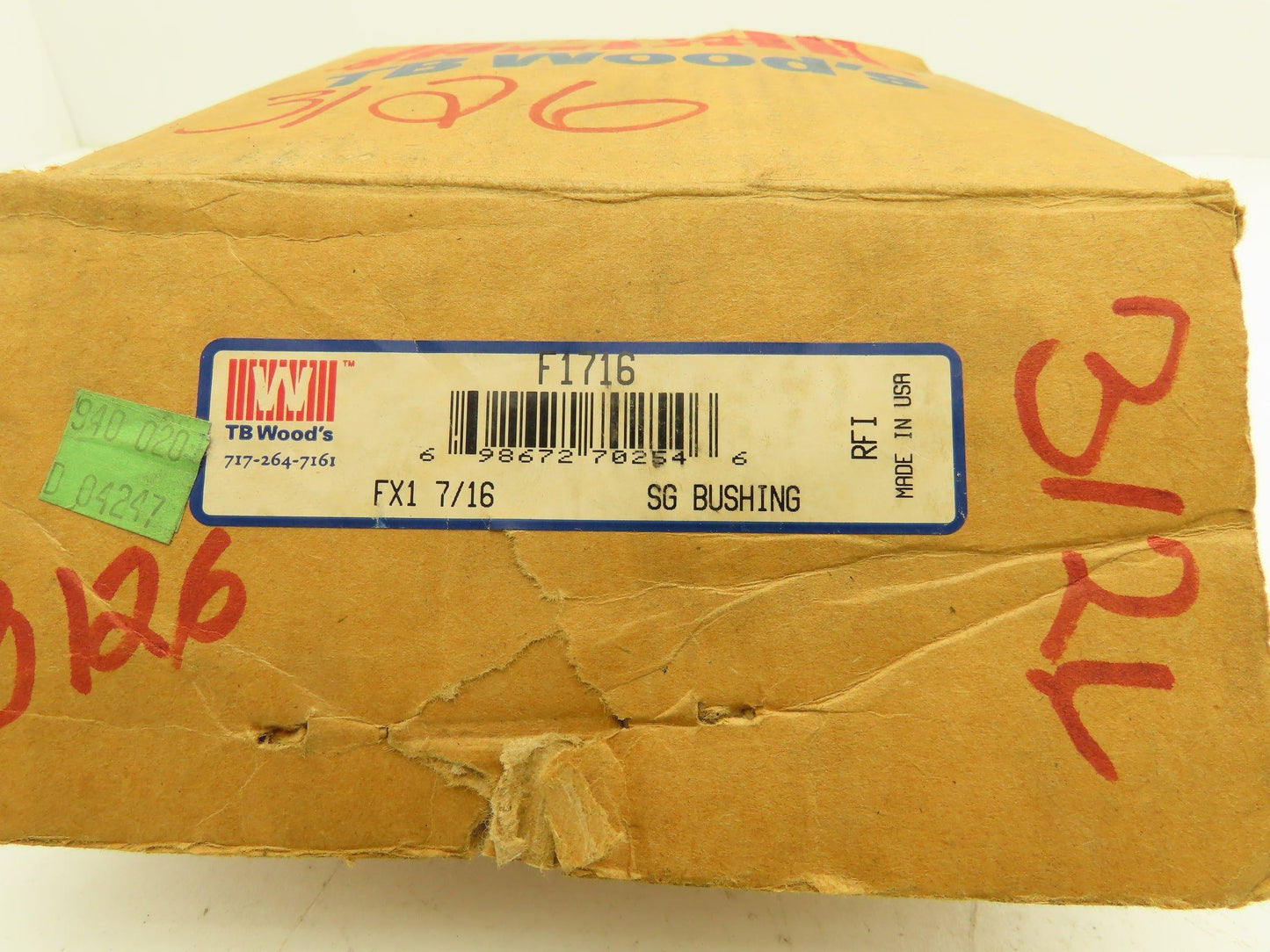 TB Woods FX1 7/16 QD Quick Disconnect Bushing 1-7/16" Keyed