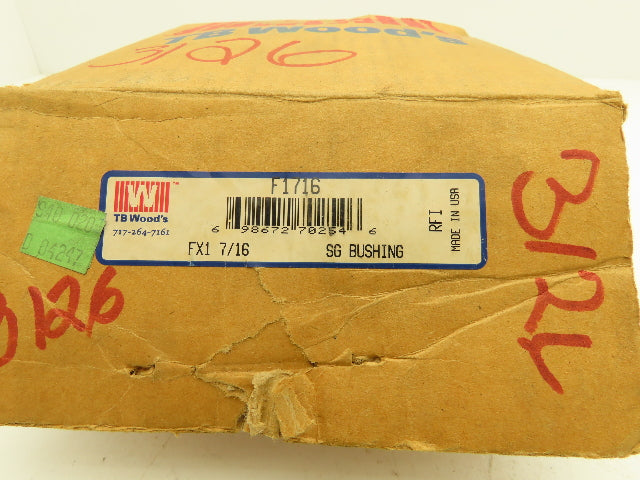 TB Woods FX1 7/16 QD Quick Disconnect Bushing 1-7/16" Keyed