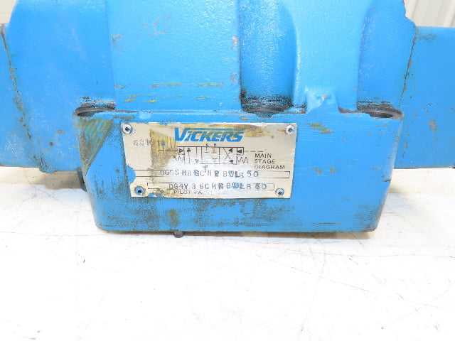 Vickers DG5S H8 6C T-M-P BWLB 50 Hydraulic Directional Valve *Fits DG4V-3 Pilot